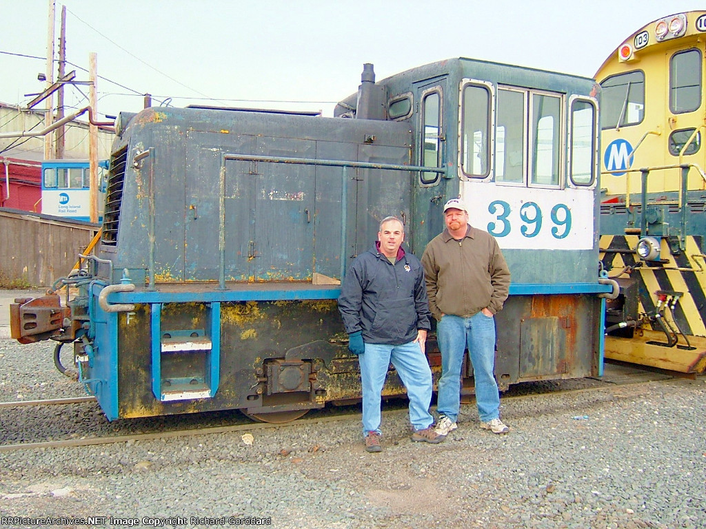 Yard crew saying good bye to an old friend